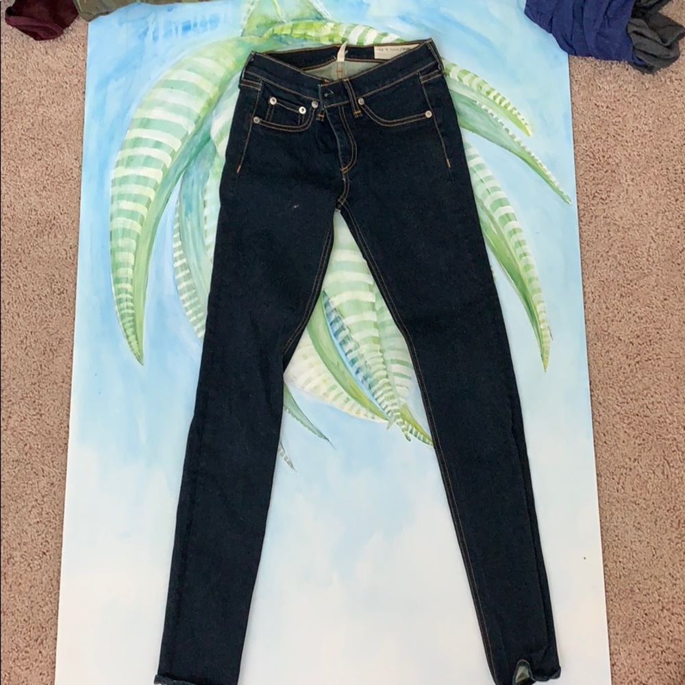Rag & bone dark legging jeans